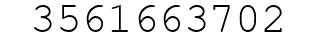 Number 3561663702.