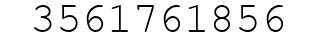 Number 3561761856.