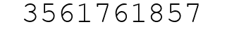 Number 3561761857.