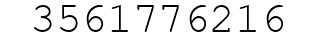 Number 3561776216.
