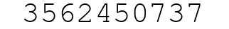 Number 3562450737.
