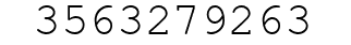 Number 3563279263.