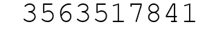Number 3563517841.