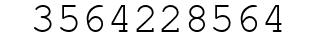 Number 3564228564.