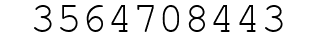 Number 3564708443.