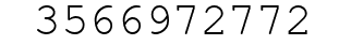 Number 3566972772.