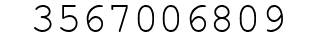 Number 3567006809.