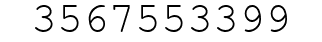Number 3567553399.
