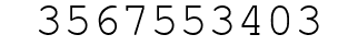 Number 3567553403.