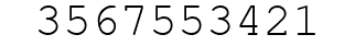 Number 3567553421.