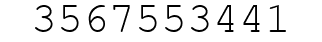 Number 3567553441.
