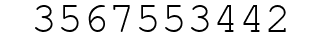 Number 3567553442.