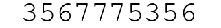 Number 3567775356.