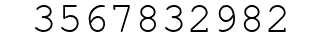Number 3567832982.