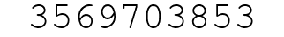 Number 3569703853.