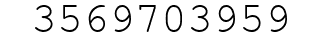Number 3569703959.
