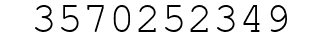 Number 3570252349.