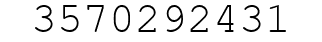 Number 3570292431.