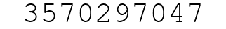 Number 3570297047.