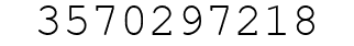 Number 3570297218.