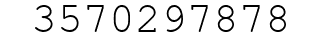 Number 3570297878.