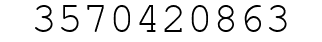 Number 3570420863.