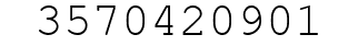 Number 3570420901.