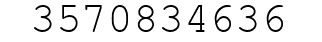 Number 3570834636.