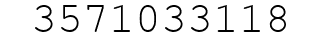 Number 3571033118.