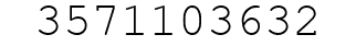 Number 3571103632.