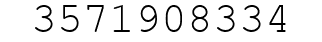 Number 3571908334.