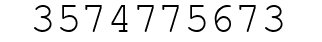 Number 3574775673.
