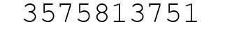 Number 3575813751.