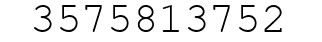 Number 3575813752.
