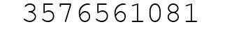 Number 3576561081.