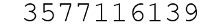 Number 3577116139.