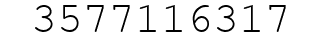 Number 3577116317.