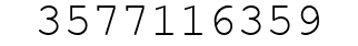 Number 3577116359.