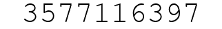 Number 3577116397.