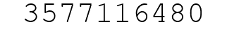 Number 3577116480.