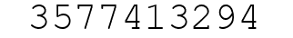 Number 3577413294.