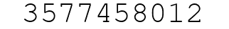 Number 3577458012.