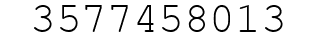 Number 3577458013.