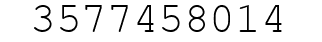 Number 3577458014.