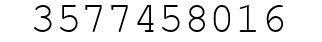 Number 3577458016.