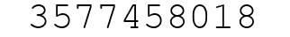 Number 3577458018.
