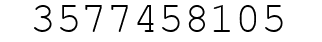 Number 3577458105.