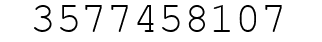 Number 3577458107.