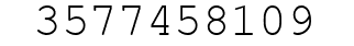 Number 3577458109.
