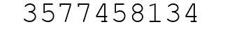 Number 3577458134.